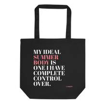 Load image into Gallery viewer, My Ideal Summer Body Eco Tote Bag - Black
