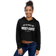 Load image into Gallery viewer, Ask Me About Our Meet-Cute Crop Hoodie
