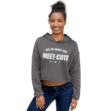 Load image into Gallery viewer, Ask Me About Our Meet-Cute Crop Hoodie
